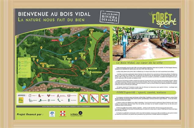 Bois vidal parcours details - OT Aix les Bains Riviera des Alpes