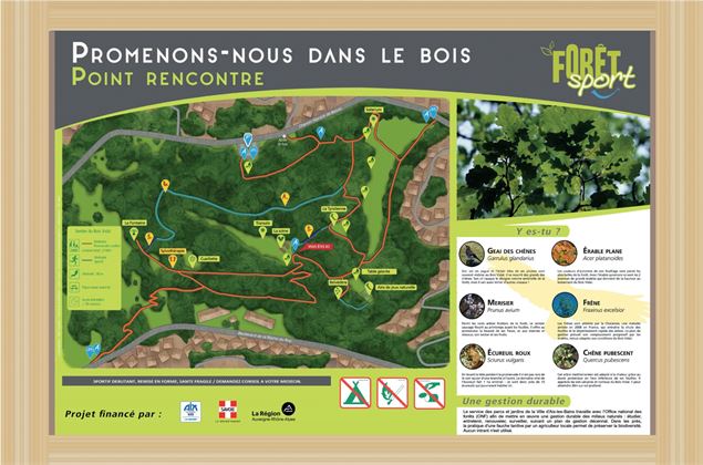 Bois vidal parcours details - Mairie d'Aix-les-Bains