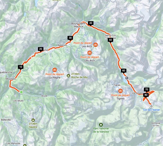 Itinéraire - Col de l'Iseran - Les pieds sur terre.blog