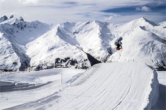 un module du snowpark de Valloire - M Zimmer/ Ot Valloire