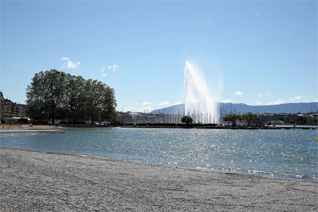 Plage des Eaux-Vives - eaux vives