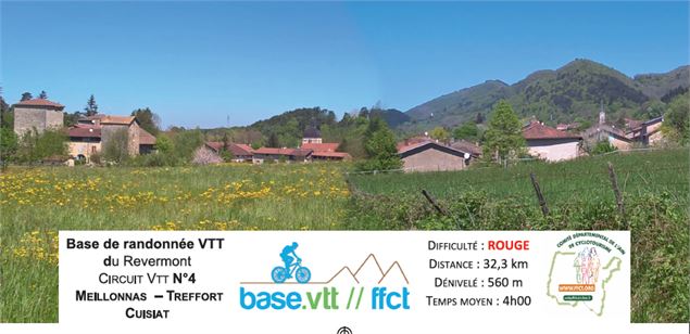 Circuit VTTAE n°4 (rouge) - Meillonnas-Treffort-Cuisiat