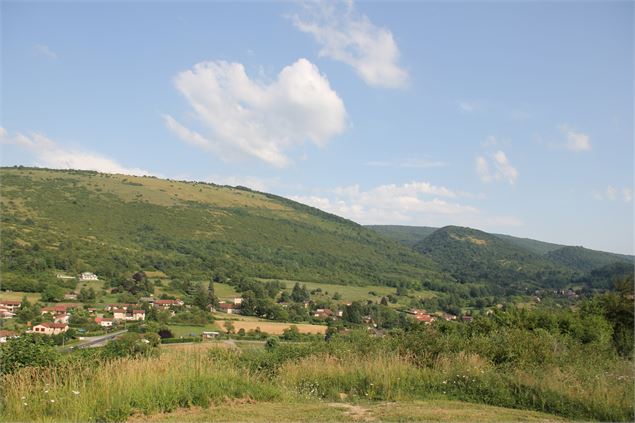 Le Mont-Myon depuis le pl. d'eau de Chevignat - S Calland