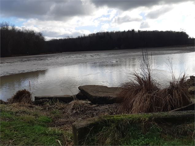 Etang des Baisses et ferme de Bévey - scalland