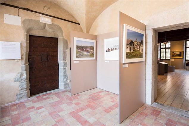 Exposition permanente de découverte du territoire d'Annecy. Ici salle qui clôture le parcours introd