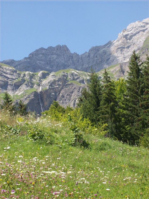 sentier pédestre : la Pierre Fendue depuis Lintre