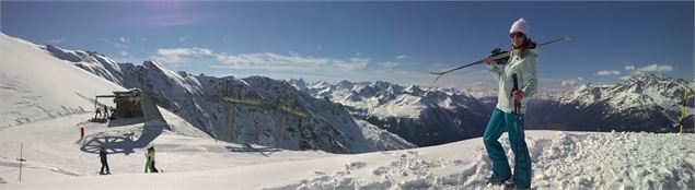 Skieurs sur les pistes de La Norma - La Norma VLP