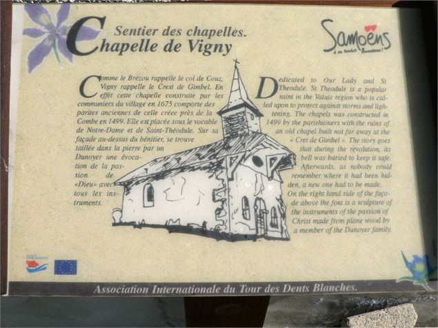 Ouverture de la Chapelle de Vigny - OT Samoëns (photothèque)