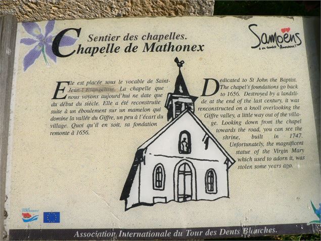 Ouverture de la Chapelle de Mathonex - SIMOND