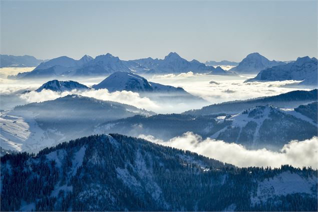 Vue depuis le sommet des pistes du Grand-Bornand - T.Shu