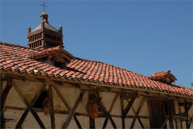 Cheminée sarrasine Ferme du Sougey à Montrevel-en-Bresse - eductour-fermedusougey©OTBBA (23)