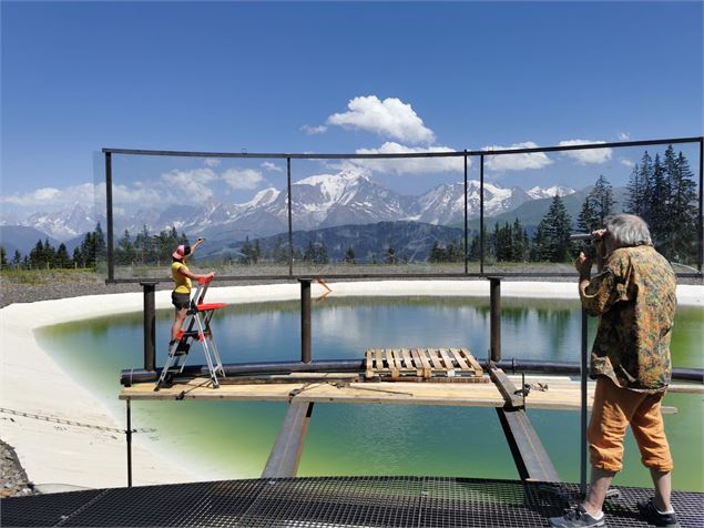 Construction estacade du Mont-Blanc - SEM Les Portes du Mont-Blanc