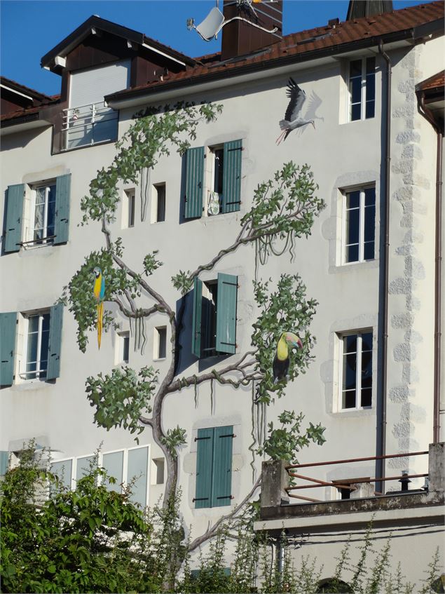 Fresque de Thierry Martinet - Mairie de Bellegarde