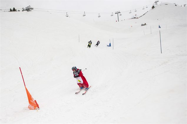 Skieur lors de l'EVT 3 Vallées Enduro - EPELDE