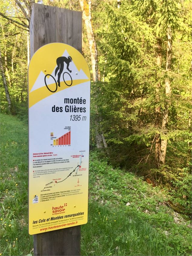 Photo Borne Montée des Glières - FGT