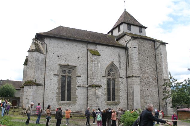 Photo de visite du site clunisien de contamine sur arve - Faucigny Glières Tourisme