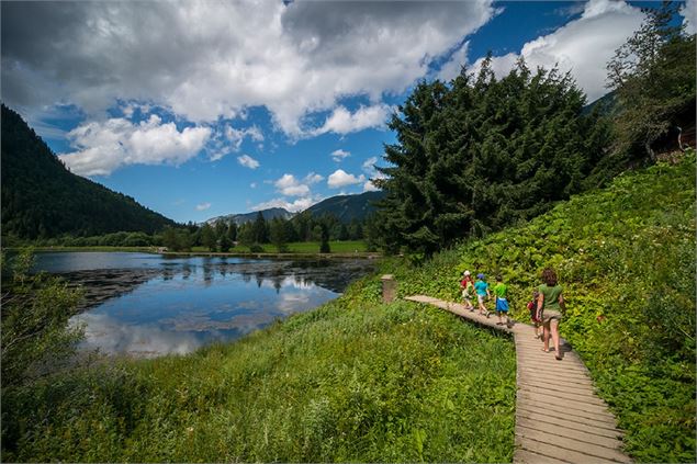 Aménagement en bois sur le tour du lac des Plagnes - A. Berger / SIAC