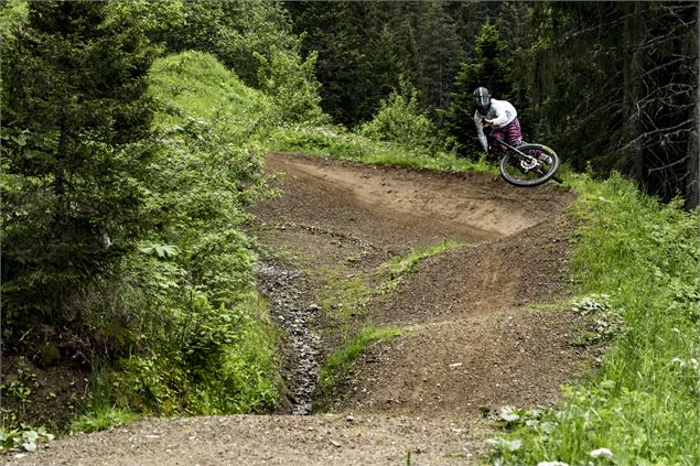 Piste VTT Vink Line partie inférieure -Bike Park de Châtel - L.Meyer - Châtel