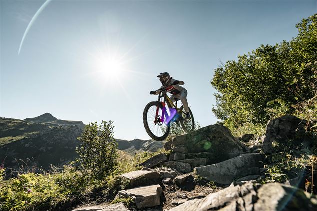 Piste VTT Haute Tension du Bike Park de Châtel - L.Meyer - Châtel