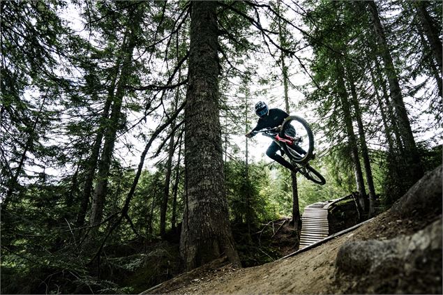 Piste VTT la Black Shore du Bike Park de Châtel - L.Meyer - Châtel