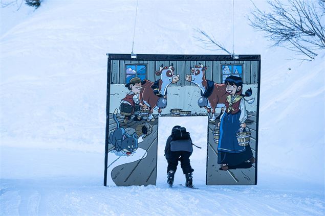 Piste ludique Belette - Fromage Abondance - L.Meyer - Châtel