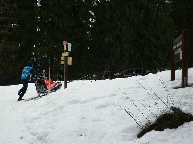 Passage des coureurs de la Grande Odyssée