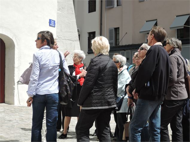 Visite du vieil Annecy - Cliché Musées d'Annecy