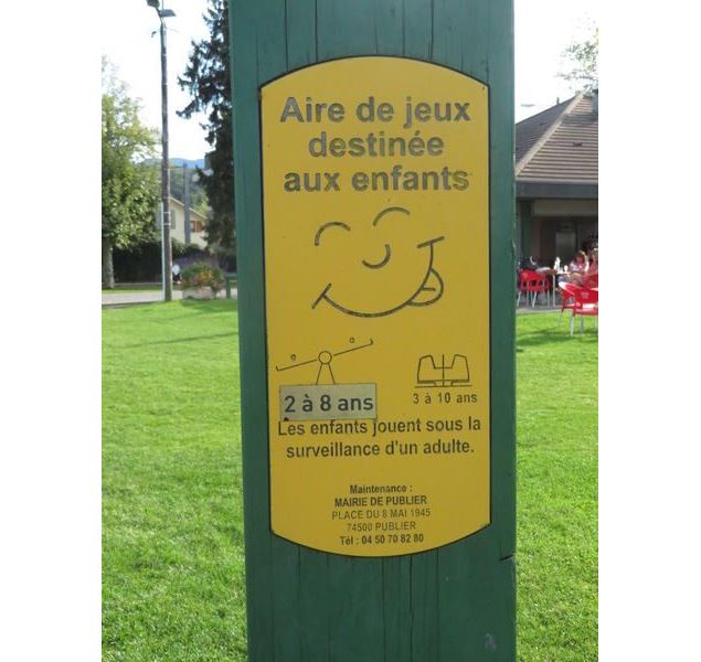 Aire de jeux : Amphion plage - Publier tourisme