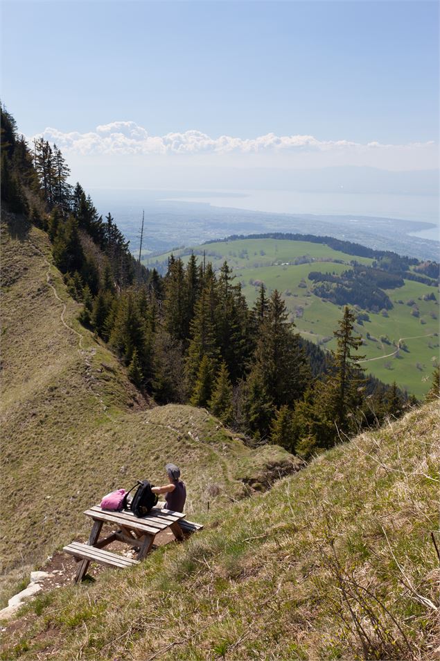 Vue sur Thollon et Léman depuis Col de Pertuis - OTPEVA