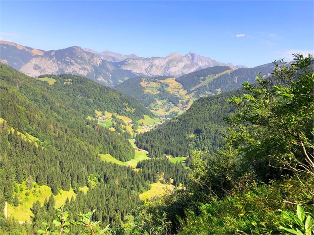 Vue sur le hameau de Prétairié et sur les montagnes - Patrick