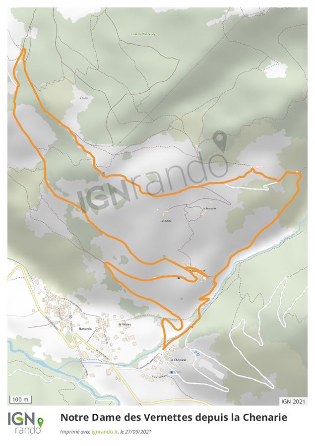 Plan Vernettes depuis Chenarie hiver - LezBroz