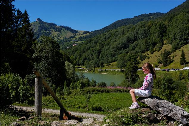 Lac de Vallon vue Très le Saix - OTADL