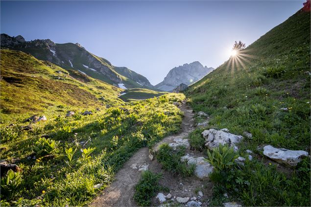 GR5 randonnée vers Bise - Gilles Lansard