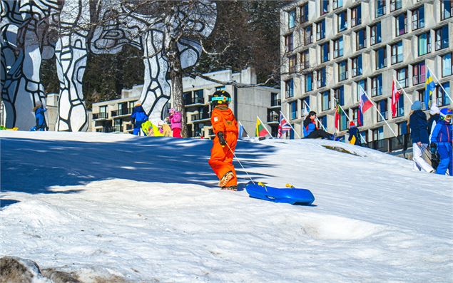 Le Boqueteau situé au sommet de la piste de luge de Flaine Forum - Daniel Durand