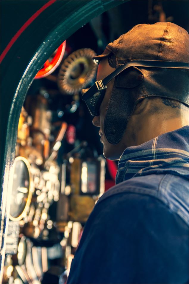 Conducteur de la locomotive - Musée du Cheminot