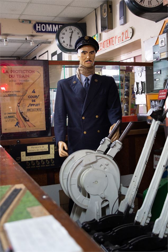 Reconstitution d'un conducteur de train - Musée du Cheminot