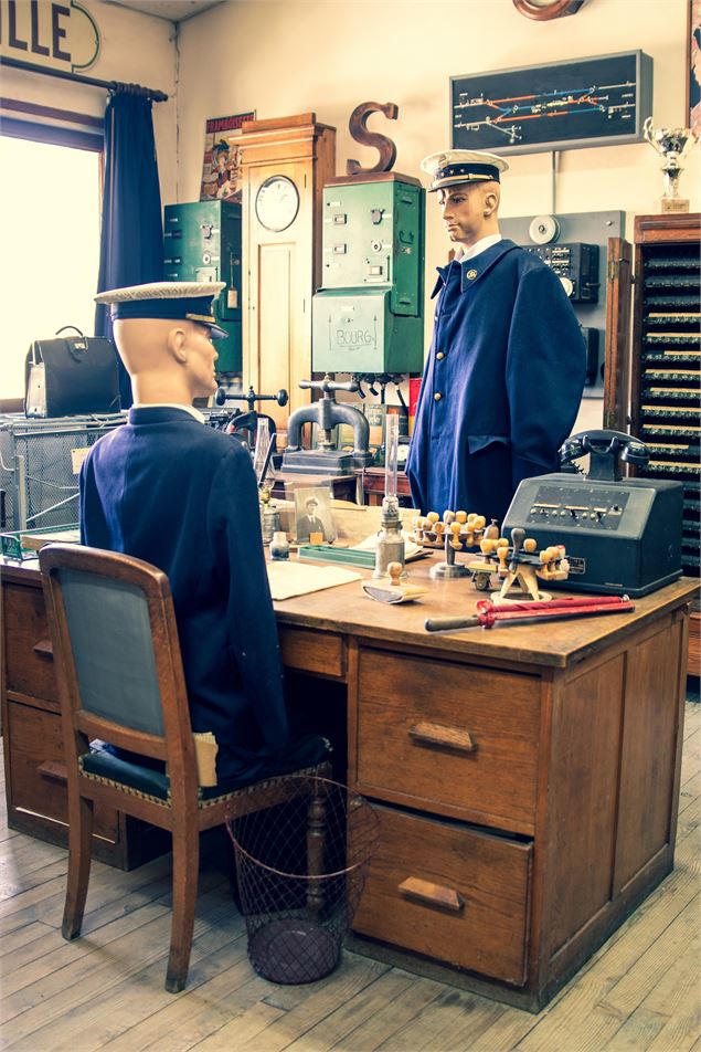 Reconstitution d'un bureau SNCF - Musée du Cheminot