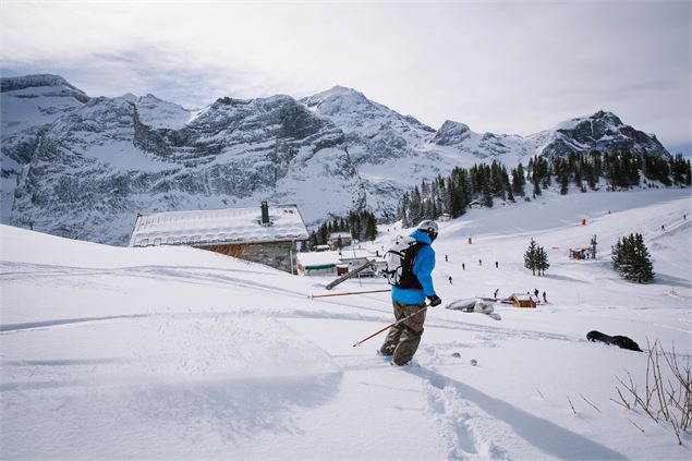 Premières traces d'un skieur - Guillaume Grasset - OT Pralognan-la-Vanoise