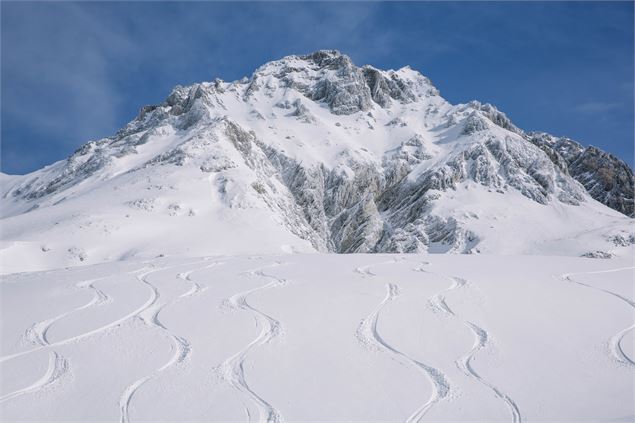 Premières traces dans la poudreuse - Guillaume Grasset - OT Pralognan-la-Vanoise