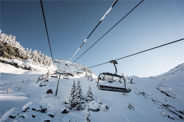 Montée en télésiège de Pré la Joux à Plaine Dranse - JF Vuarand