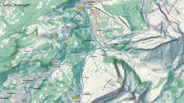 Piste de cross-country VTT L'Envers de Beauregard