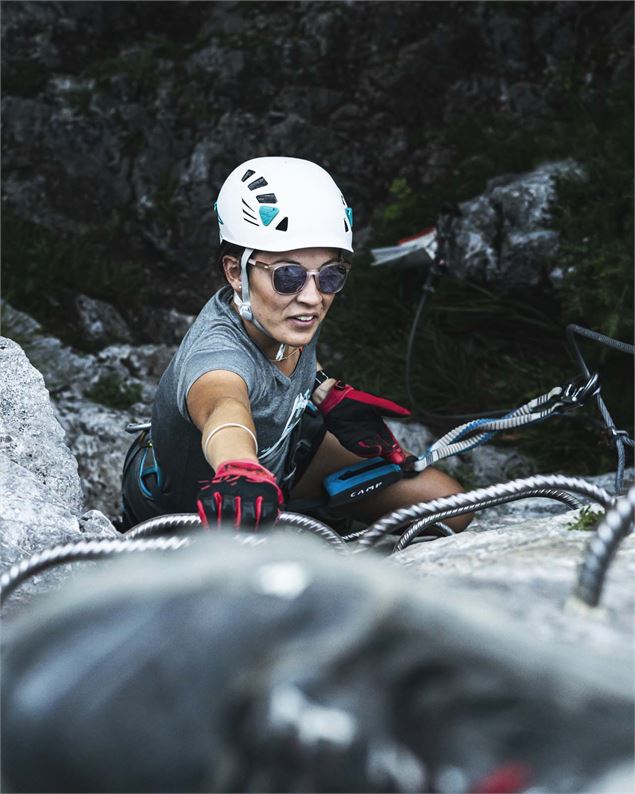 Via ferrata de Saix de Miolène Abondance - Caroline Pierron