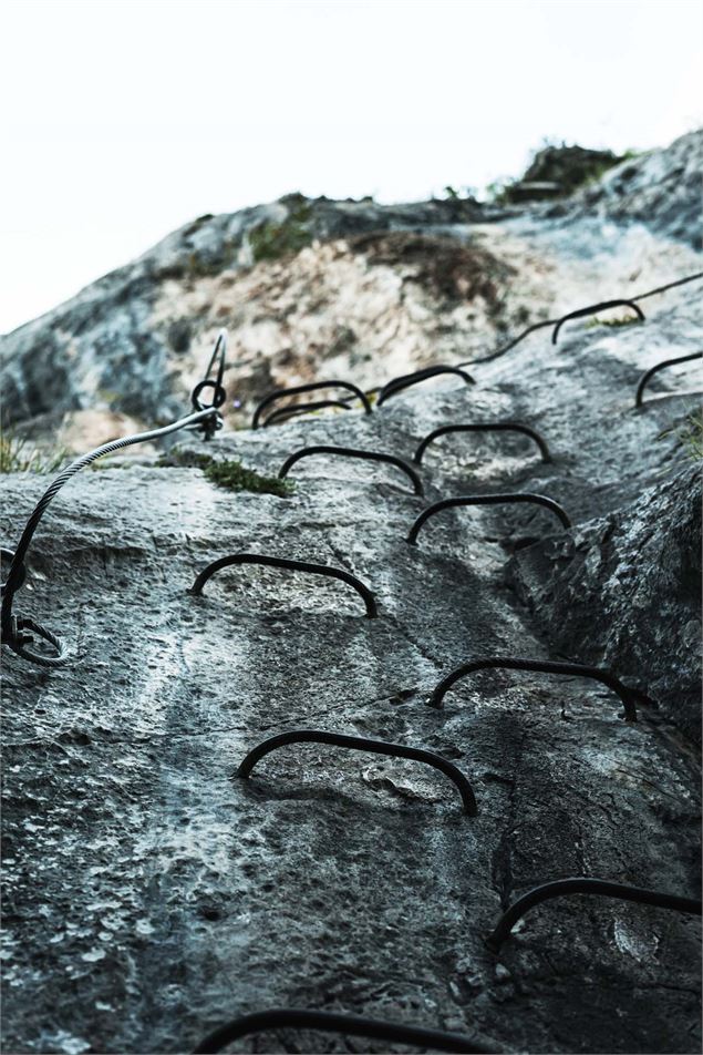 Via ferrata de Saix de Miolène Abondance - Caroline Pierron