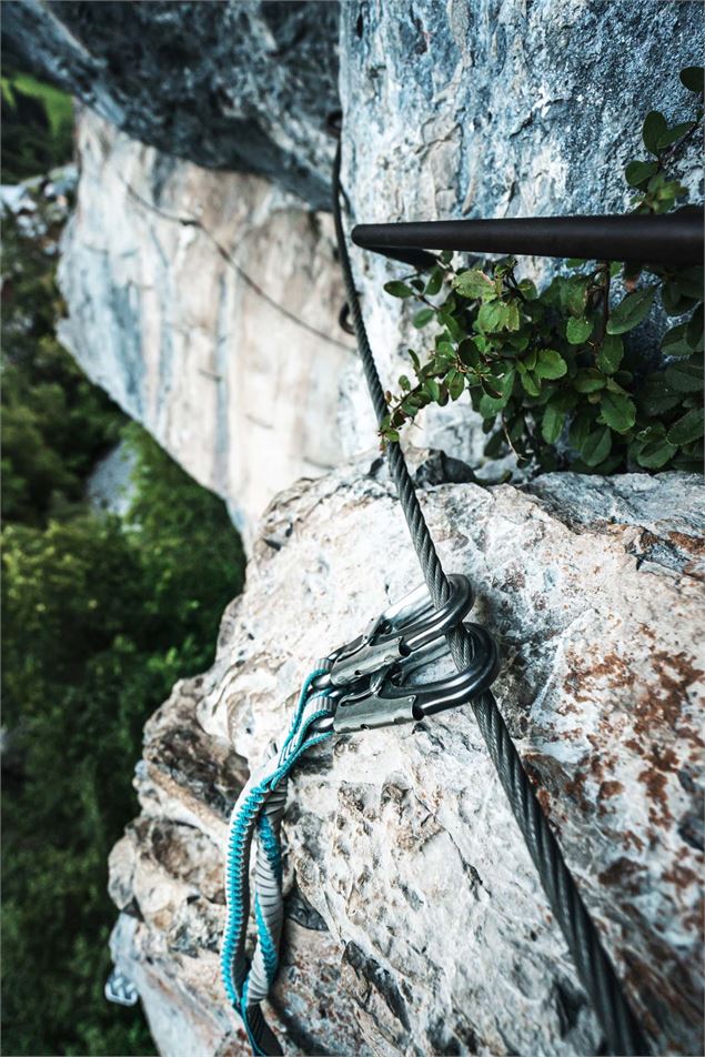 Via ferrata de Saix de Miolène Abondance - Caroline Pierron