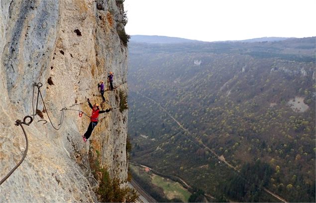 via ferrata de la guinguette - Equilibre Vertical