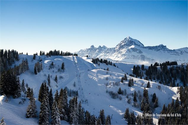 Secteur Notre Dame de Bellecombe - Val d'Arly - Espace Diamant avec vue sur le Mont-Charvin - Mj Dif