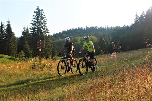 Parcours VTT 64 rouge - Montfalcon - Espace FFC Ain Forestière - C.Kaderabek-Haut Bugey Tourisme