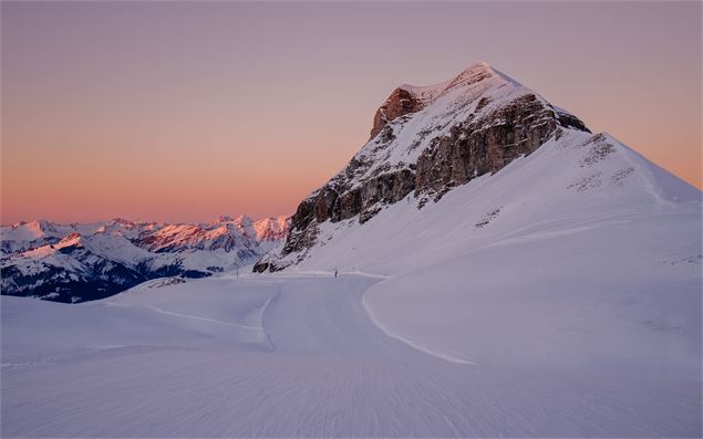 Au bout des Grandes Platières et de la piste Serpentine : Tête Pelouse - OT Flaine-Candice Genard