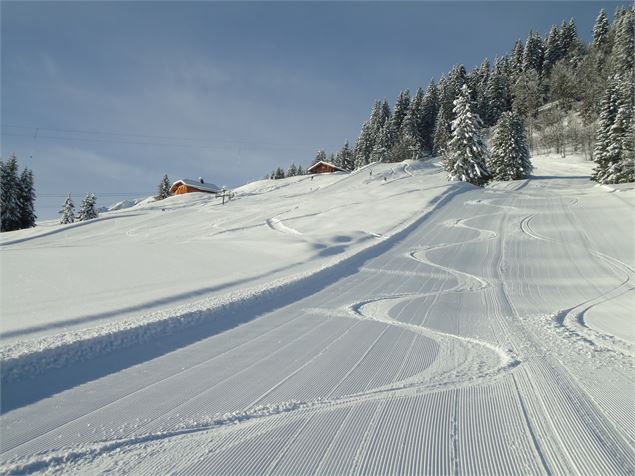 Première trace - ski à Cordon - JMBarey