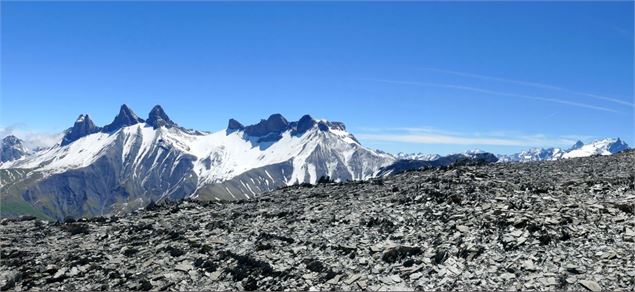 Neige d'été sur les Aiguilles d'Arves - Eric David